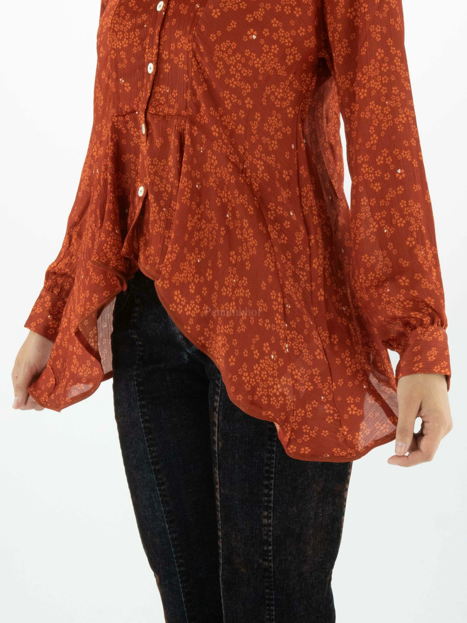 High DEARLY S50251 Blouse Rood 9 High DEARLY S50251 Blouse Rood - Afbeelding 8