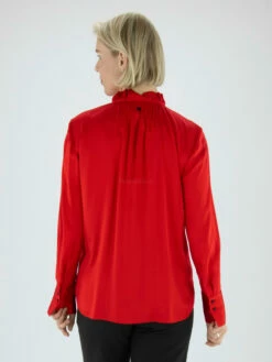 Marc Cain VC 51.41 W72 Blouse Rood -PENNINKHOF MODE Winkel 110000726 4