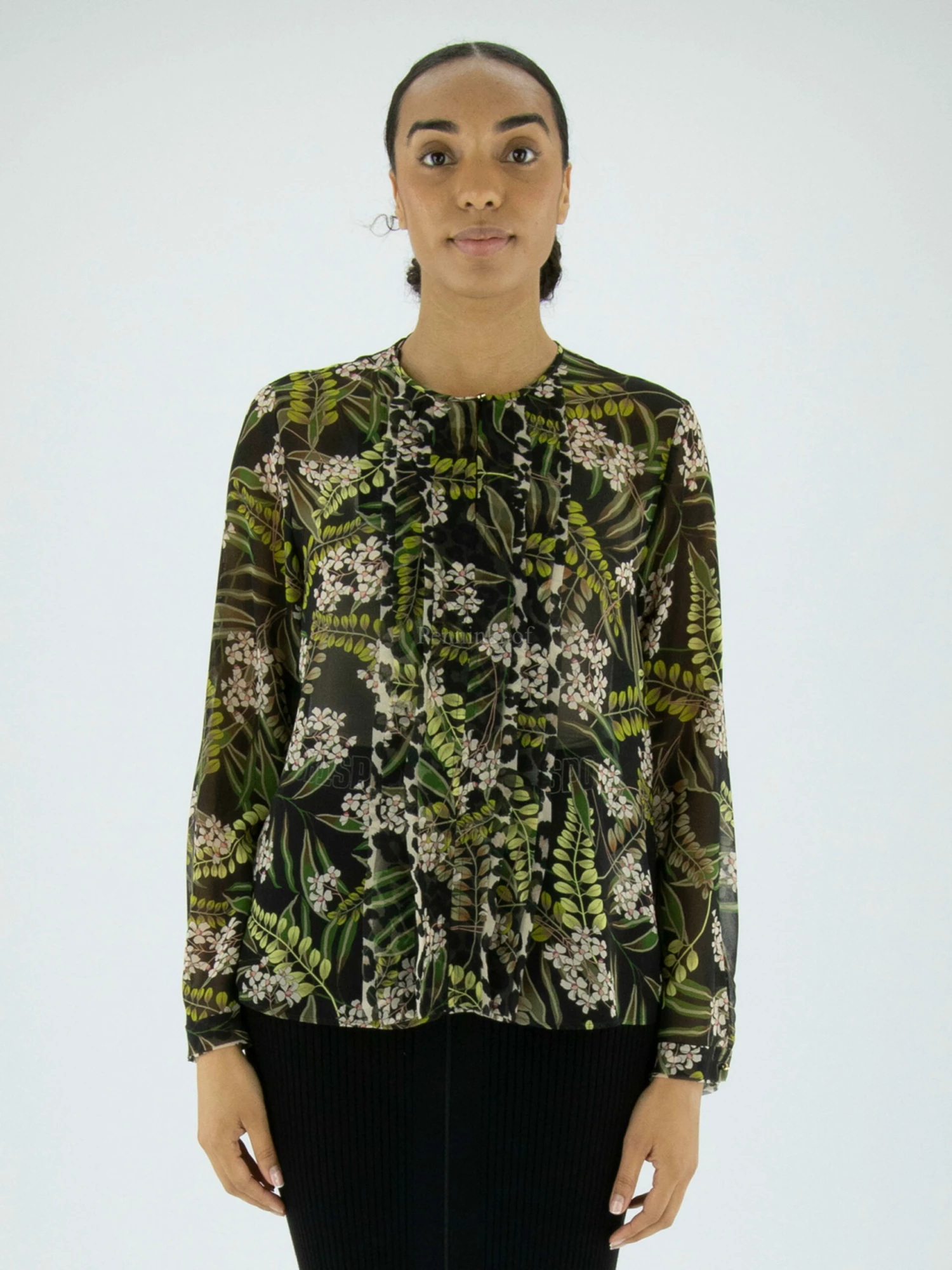 Marc Cain VC 51.52 W87 Blouse Groen 4 Marc Cain VC 51.52 W87 Blouse Groen - Afbeelding 2