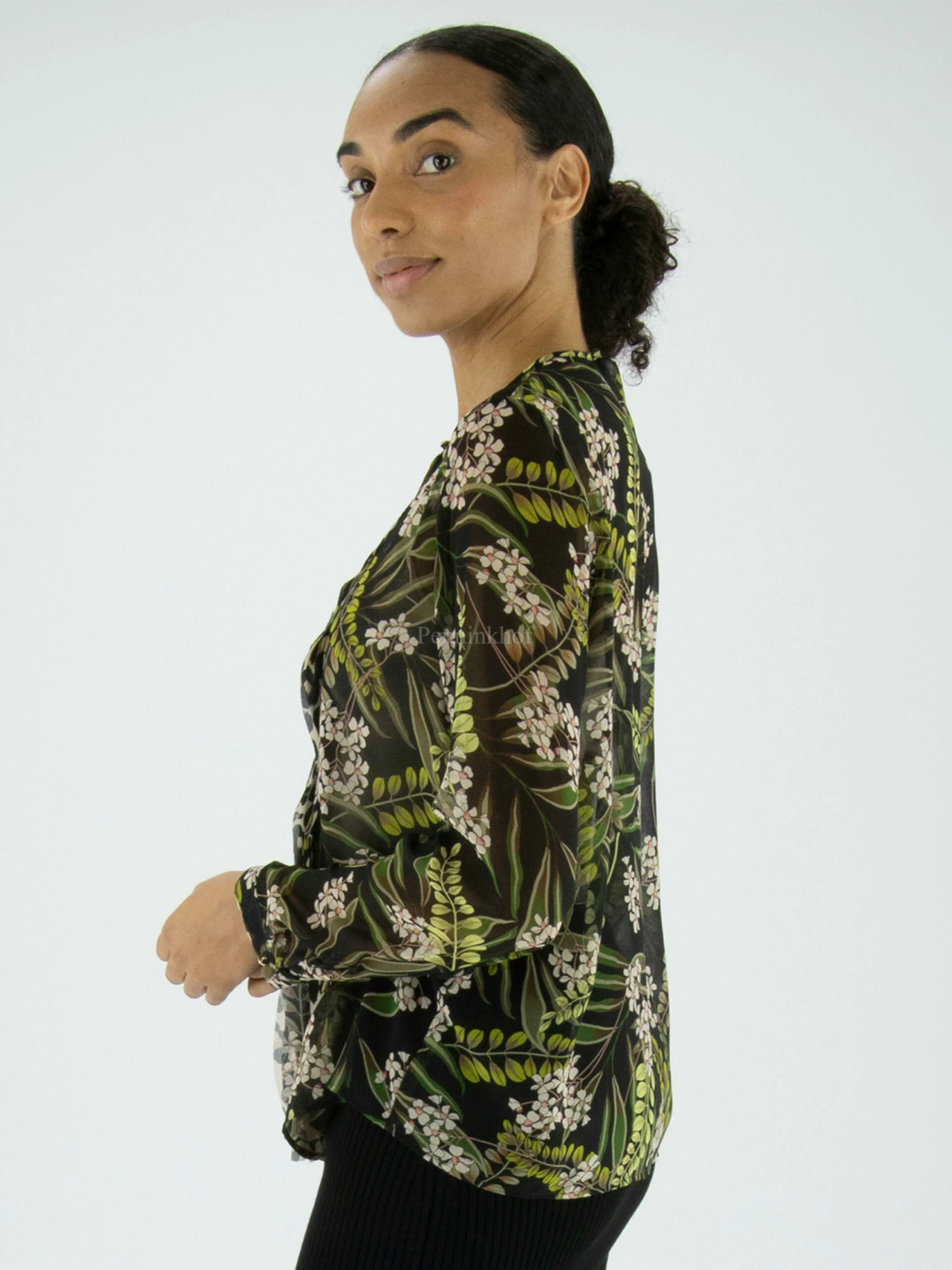 Marc Cain VC 51.52 W87 Blouse Groen 5 Marc Cain VC 51.52 W87 Blouse Groen - Afbeelding 3