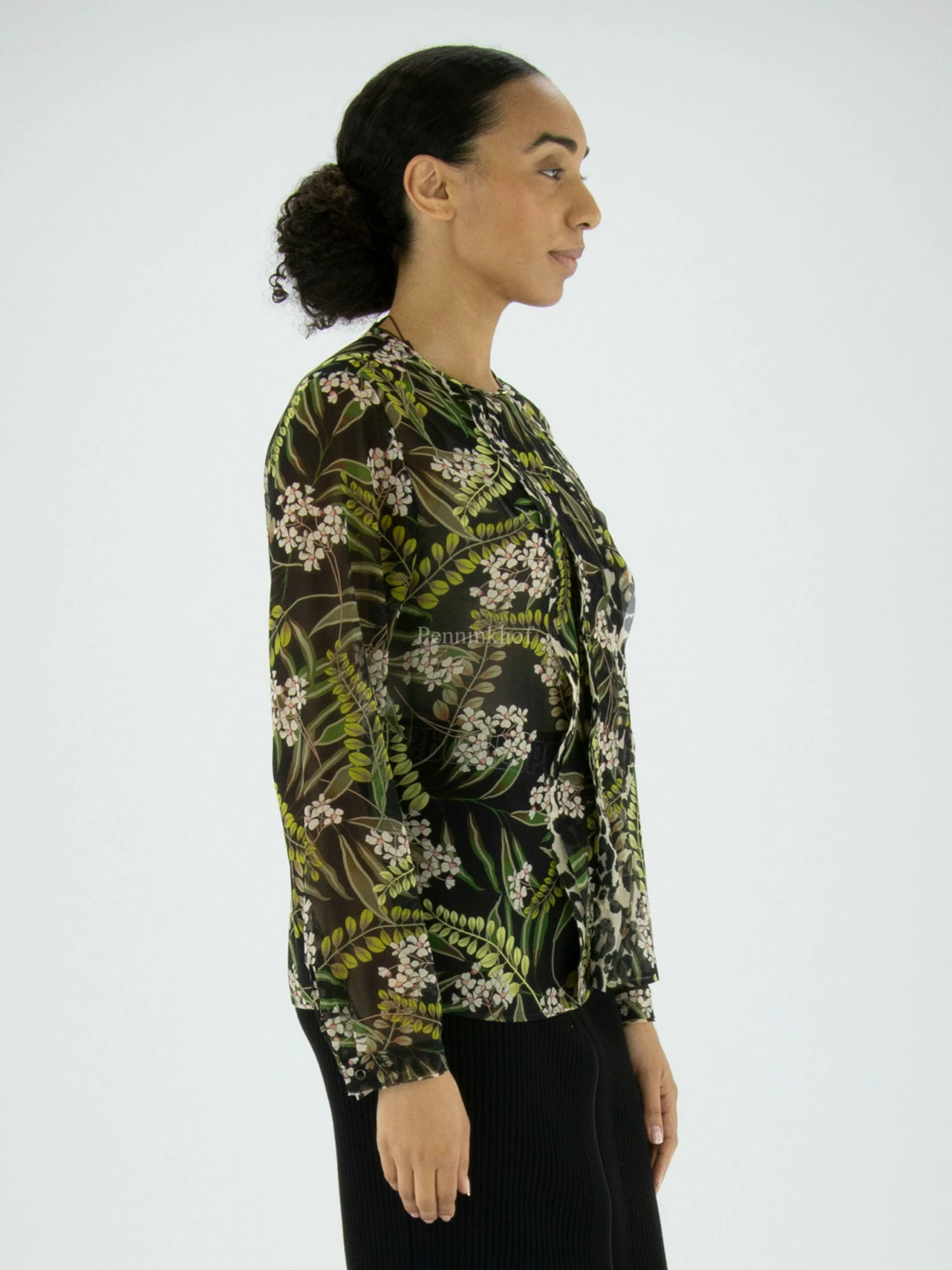 Marc Cain VC 51.52 W87 Blouse Groen 7 Marc Cain VC 51.52 W87 Blouse Groen - Afbeelding 5