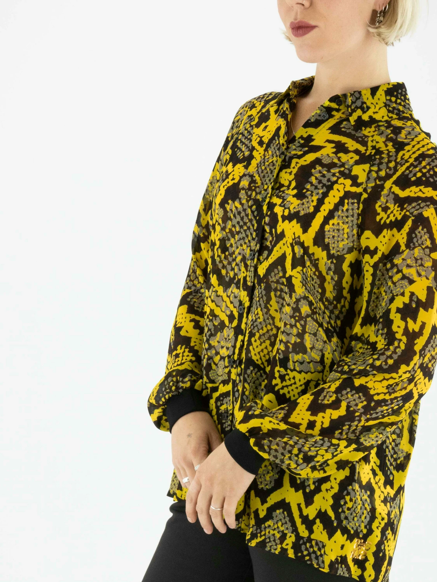 Marc Cain VS 51.21 W25 Blouse Geel 8 Marc Cain VS 51.21 W25 Blouse Geel - Afbeelding 6