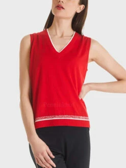 Marc Cain TC 61.02 M70 Tops Rood 12 Marc Cain TC 61.02 M70 Tops Rood -PENNINKHOF MODE Winkel 130000776 4