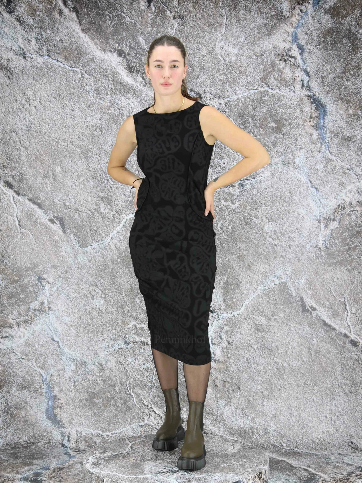 Rundholz 344 0910 Jurken Zwart 8 Rundholz 344 0910 Jurken Zwart - Afbeelding 6