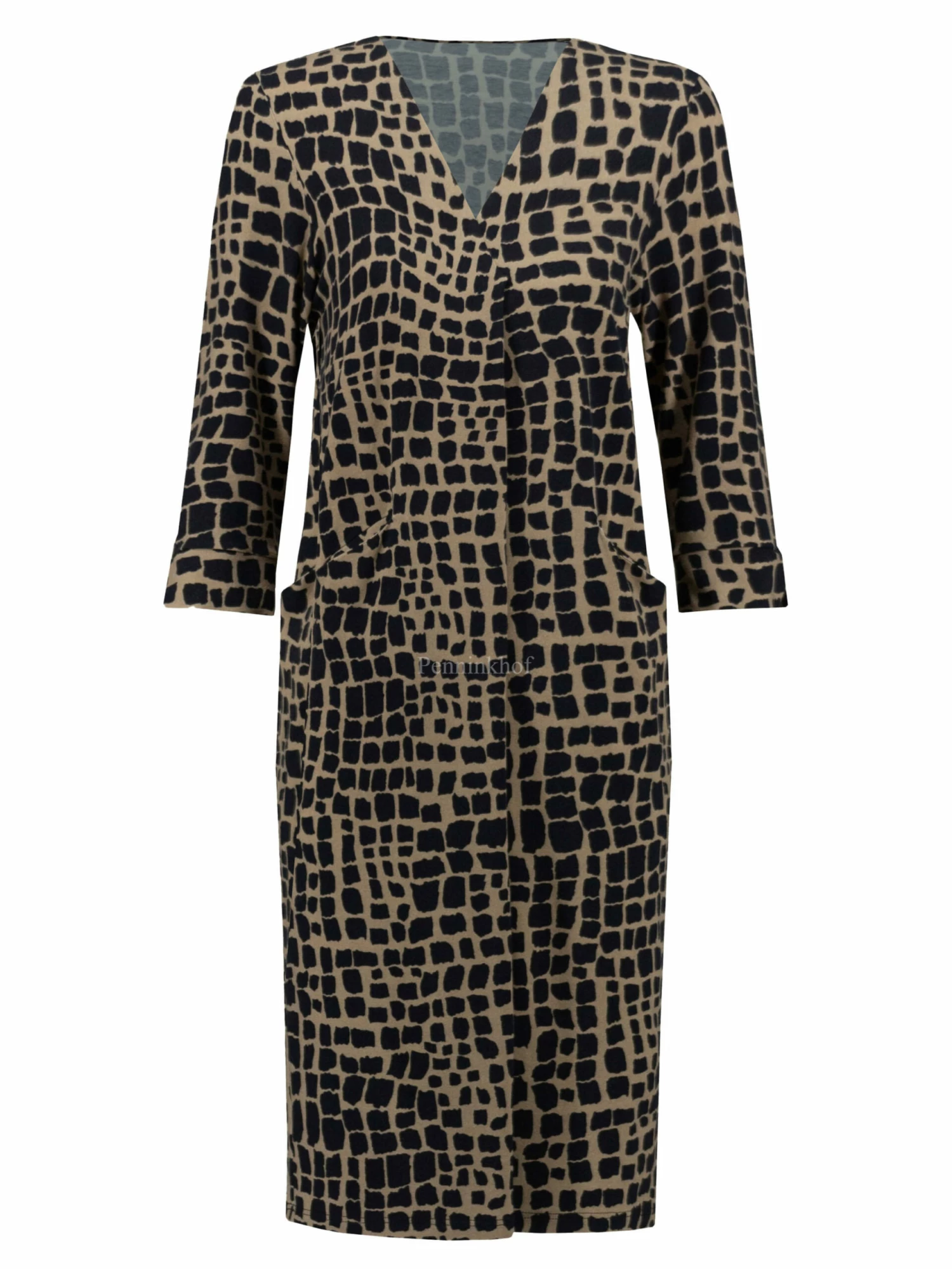 Joseph Ribkoff 233073 Jurken Taupe 3 Joseph Ribkoff 233073 Jurken Taupe