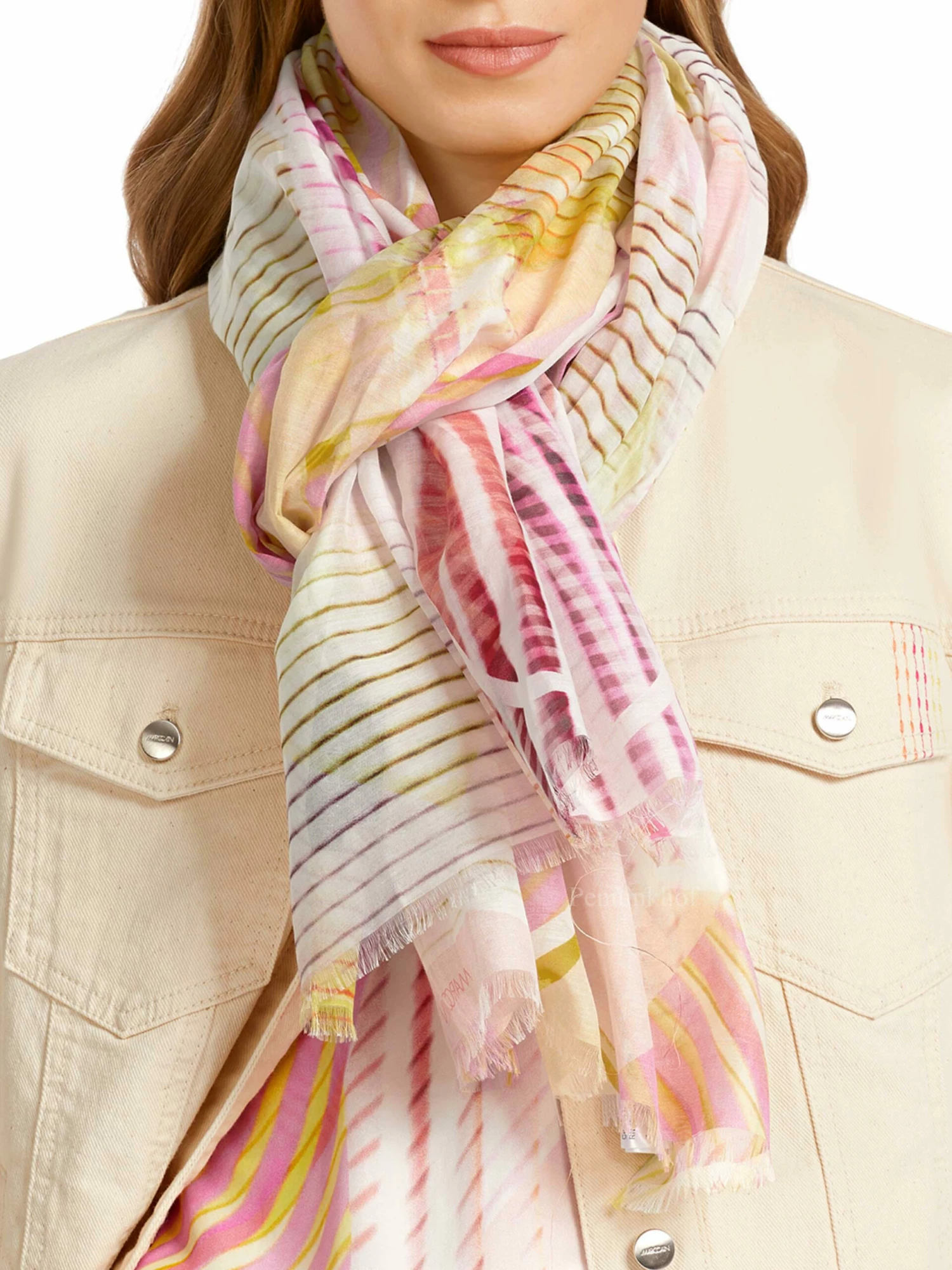 Marc Cain US B4.07 Z29 Shawls Geel 5 Marc Cain US B4.07 Z29 Shawls Geel - Afbeelding 3