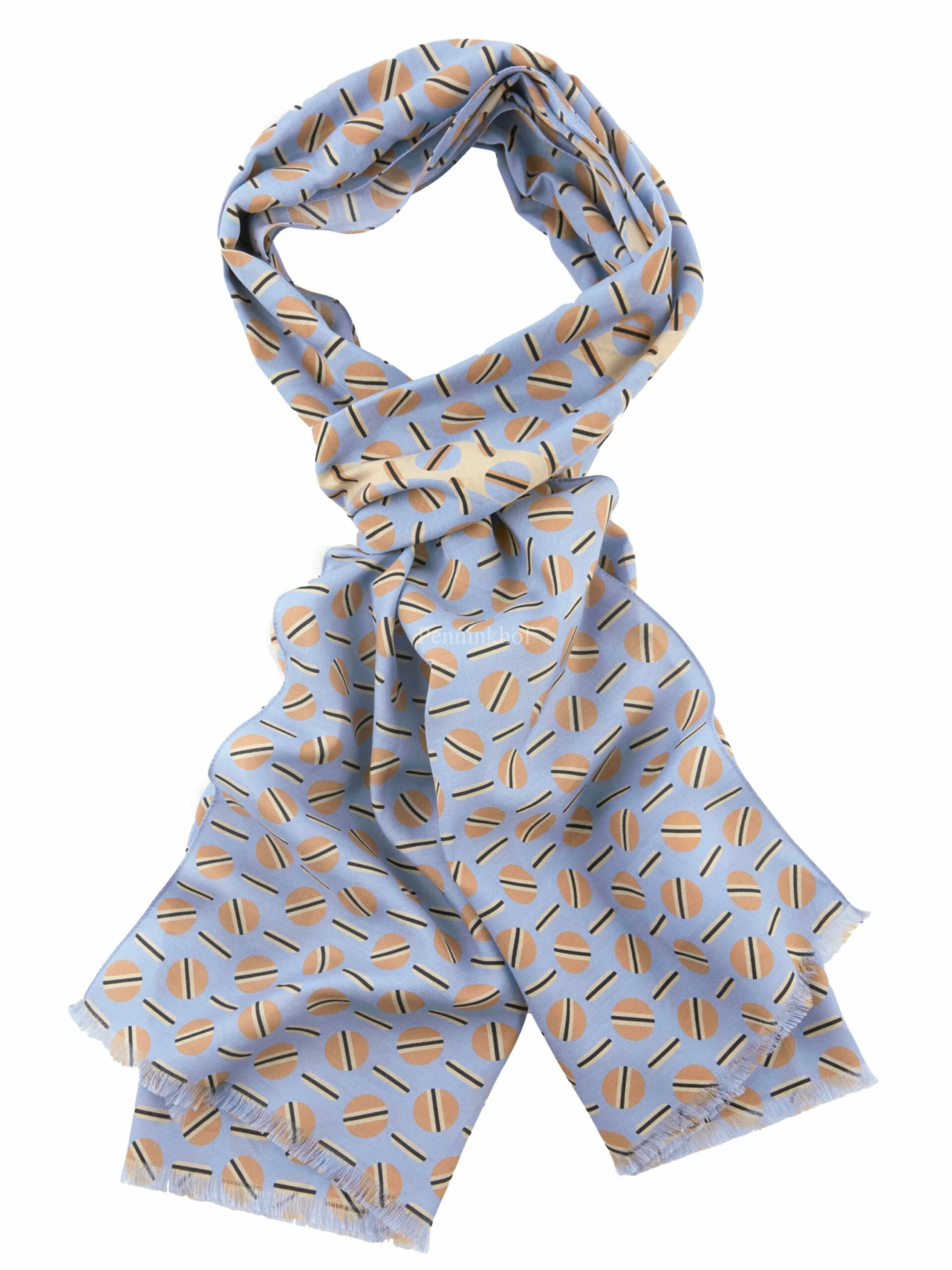 Marc Cain VC B4.07 Z18 Shawls Blauw 3 Marc Cain VC B4.07 Z18 Shawls Blauw