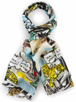 Marc Cain VS B4.07 Z25 Shawls Blauw